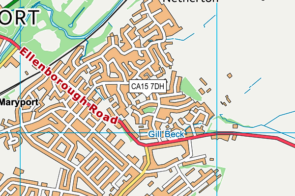 CA15 7DH map - OS VectorMap District (Ordnance Survey)