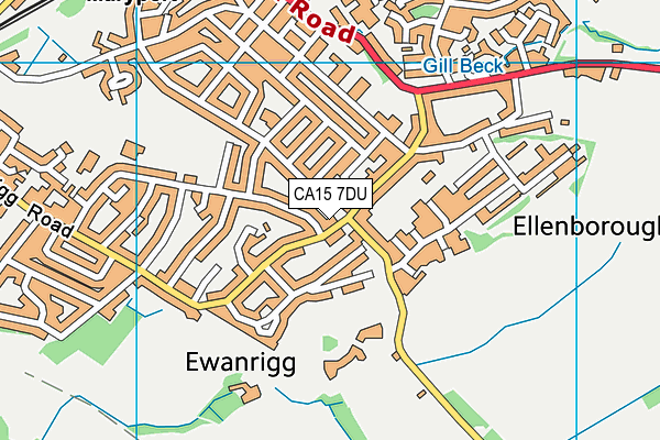 CA15 7DU map - OS VectorMap District (Ordnance Survey)