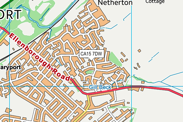 CA15 7DW map - OS VectorMap District (Ordnance Survey)