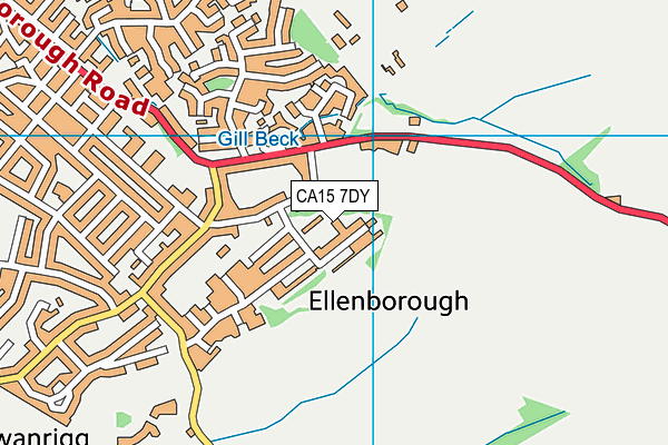 CA15 7DY map - OS VectorMap District (Ordnance Survey)