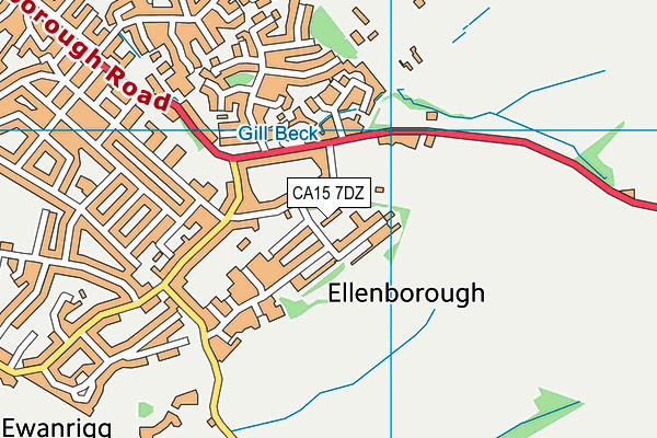 CA15 7DZ map - OS VectorMap District (Ordnance Survey)