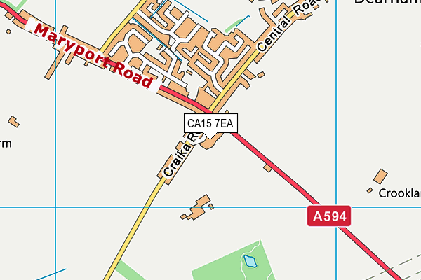 CA15 7EA map - OS VectorMap District (Ordnance Survey)
