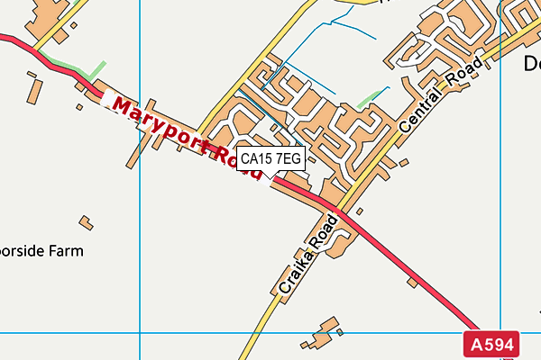 CA15 7EG map - OS VectorMap District (Ordnance Survey)