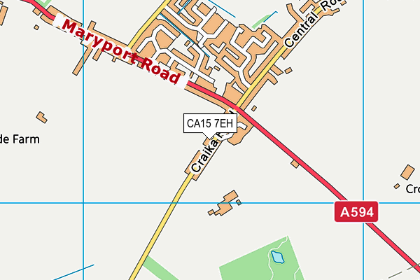 CA15 7EH map - OS VectorMap District (Ordnance Survey)