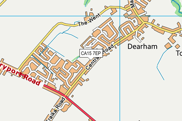 CA15 7EP map - OS VectorMap District (Ordnance Survey)