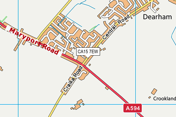 CA15 7EW map - OS VectorMap District (Ordnance Survey)