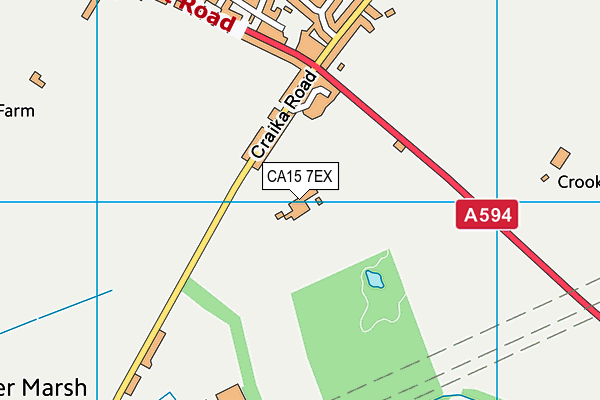 CA15 7EX map - OS VectorMap District (Ordnance Survey)