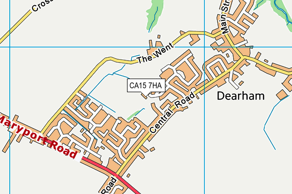 CA15 7HA map - OS VectorMap District (Ordnance Survey)