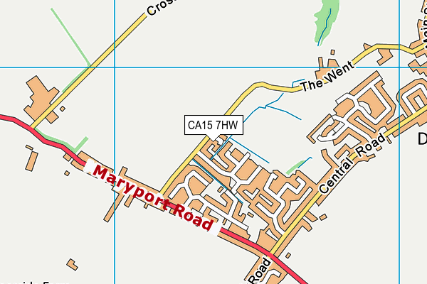 CA15 7HW map - OS VectorMap District (Ordnance Survey)