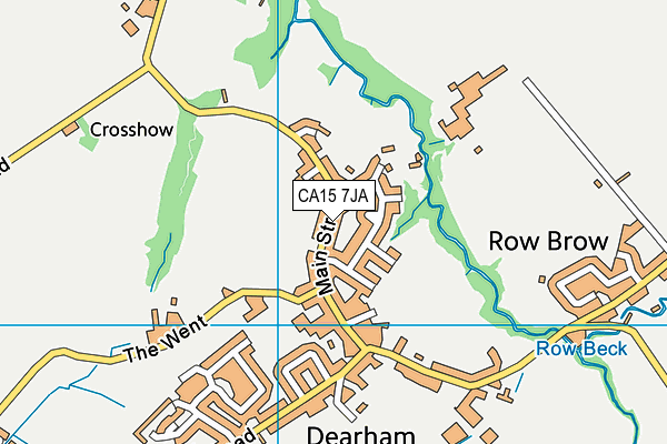 CA15 7JA map - OS VectorMap District (Ordnance Survey)