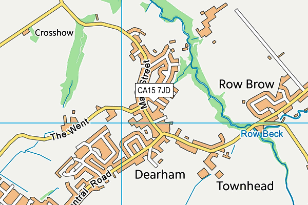 CA15 7JD map - OS VectorMap District (Ordnance Survey)