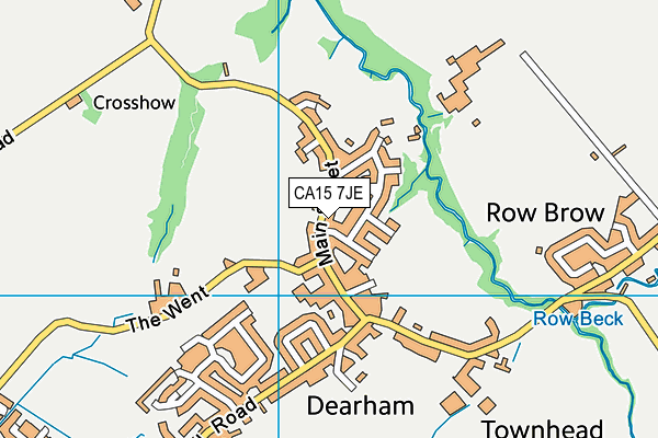 CA15 7JE map - OS VectorMap District (Ordnance Survey)