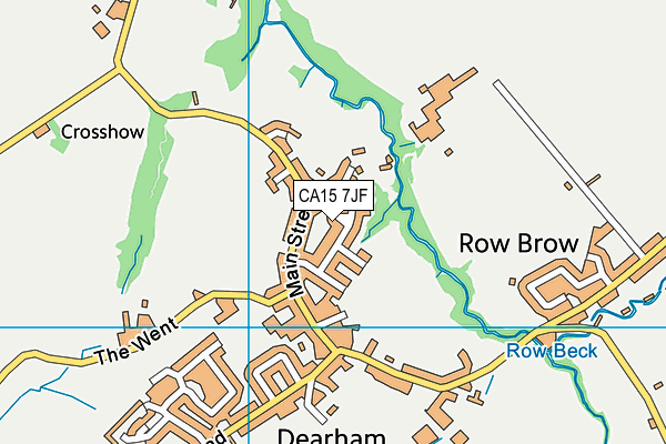 CA15 7JF map - OS VectorMap District (Ordnance Survey)