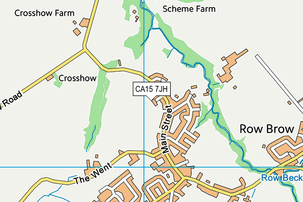 CA15 7JH map - OS VectorMap District (Ordnance Survey)