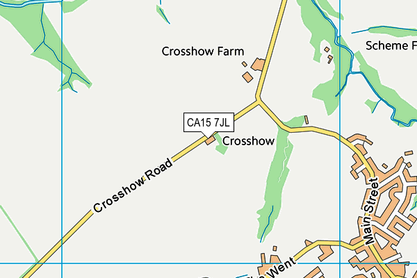 CA15 7JL map - OS VectorMap District (Ordnance Survey)