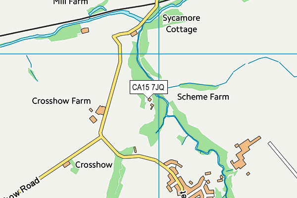 CA15 7JQ map - OS VectorMap District (Ordnance Survey)