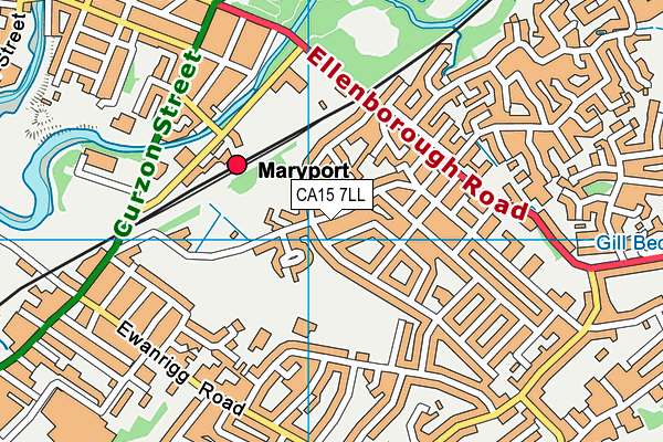 CA15 7LL map - OS VectorMap District (Ordnance Survey)