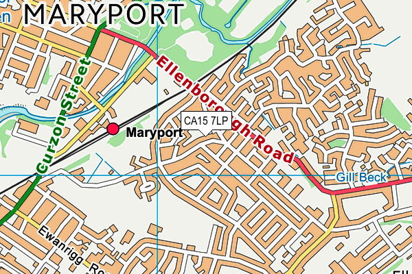 CA15 7LP map - OS VectorMap District (Ordnance Survey)