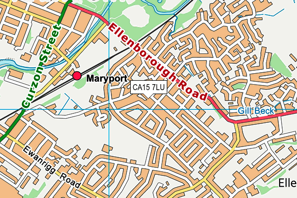 CA15 7LU map - OS VectorMap District (Ordnance Survey)