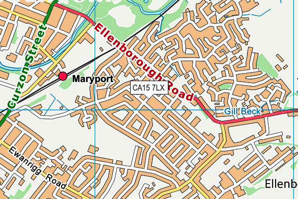 CA15 7LX map - OS VectorMap District (Ordnance Survey)