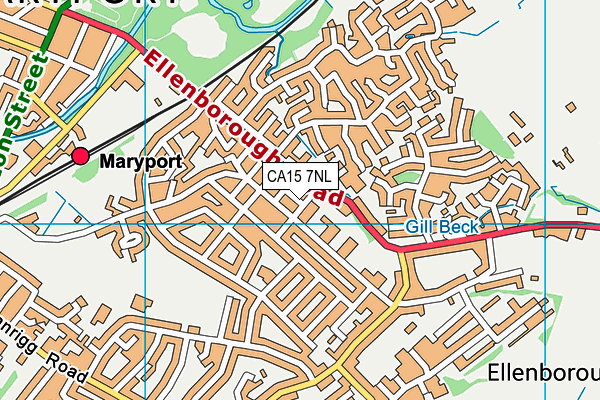 CA15 7NL map - OS VectorMap District (Ordnance Survey)