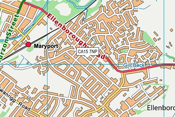 CA15 7NP map - OS VectorMap District (Ordnance Survey)