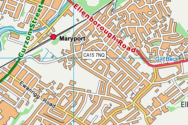 CA15 7NQ map - OS VectorMap District (Ordnance Survey)