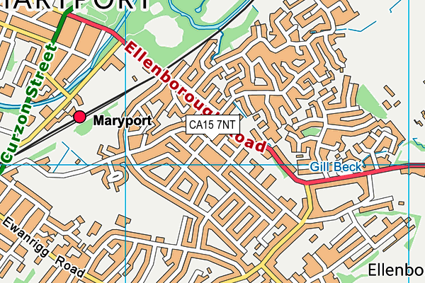 CA15 7NT map - OS VectorMap District (Ordnance Survey)