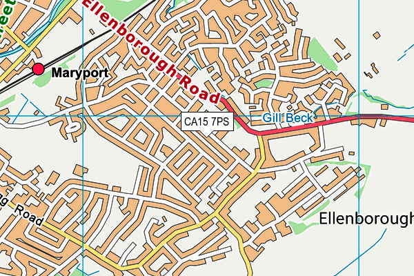 CA15 7PS map - OS VectorMap District (Ordnance Survey)