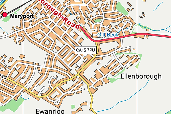 CA15 7PU map - OS VectorMap District (Ordnance Survey)