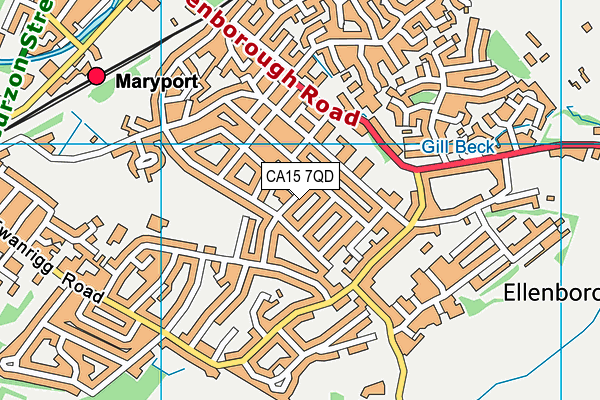 CA15 7QD map - OS VectorMap District (Ordnance Survey)