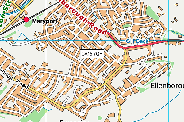 CA15 7QH map - OS VectorMap District (Ordnance Survey)