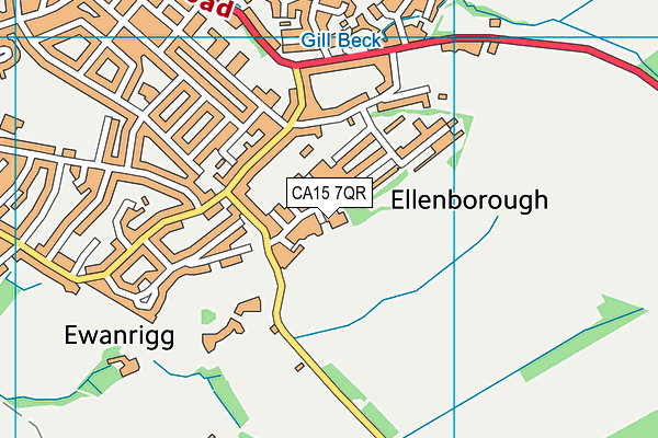 CA15 7QR map - OS VectorMap District (Ordnance Survey)