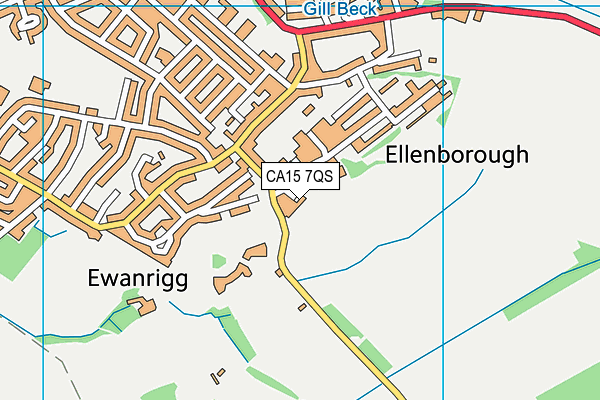 CA15 7QS map - OS VectorMap District (Ordnance Survey)