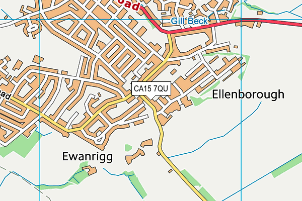 CA15 7QU map - OS VectorMap District (Ordnance Survey)