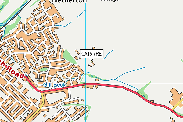 CA15 7RE map - OS VectorMap District (Ordnance Survey)