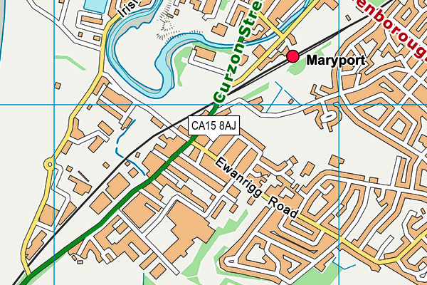 CA15 8AJ map - OS VectorMap District (Ordnance Survey)