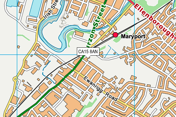 CA15 8AN map - OS VectorMap District (Ordnance Survey)