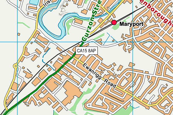 CA15 8AP map - OS VectorMap District (Ordnance Survey)