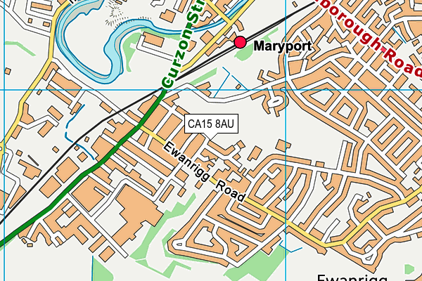 CA15 8AU map - OS VectorMap District (Ordnance Survey)