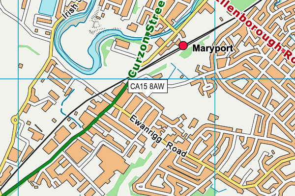 CA15 8AW map - OS VectorMap District (Ordnance Survey)