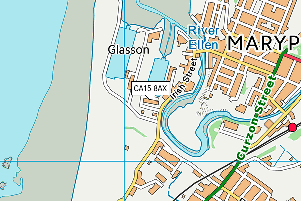 CA15 8AX map - OS VectorMap District (Ordnance Survey)