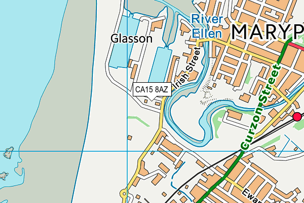 CA15 8AZ map - OS VectorMap District (Ordnance Survey)