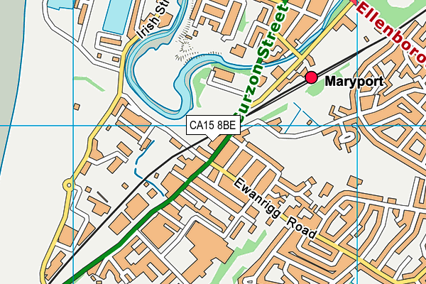 CA15 8BE map - OS VectorMap District (Ordnance Survey)