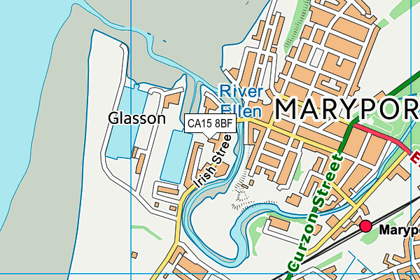 CA15 8BF map - OS VectorMap District (Ordnance Survey)