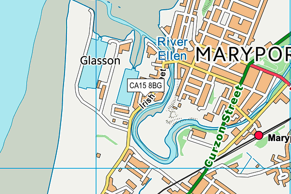 CA15 8BG map - OS VectorMap District (Ordnance Survey)