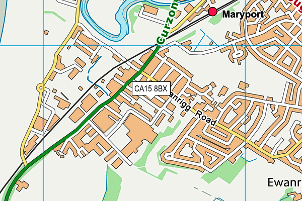 CA15 8BX map - OS VectorMap District (Ordnance Survey)