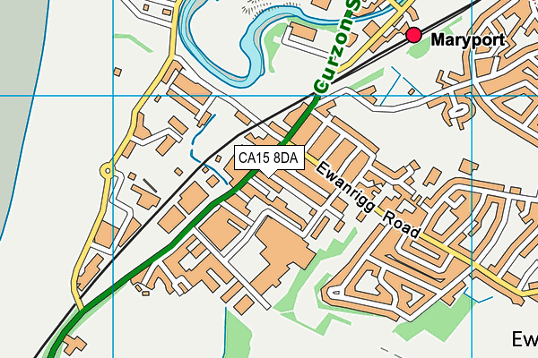 CA15 8DA map - OS VectorMap District (Ordnance Survey)