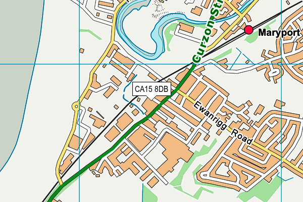 CA15 8DB map - OS VectorMap District (Ordnance Survey)