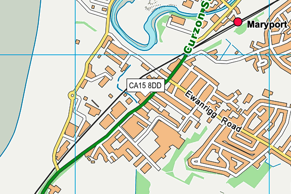 CA15 8DD map - OS VectorMap District (Ordnance Survey)